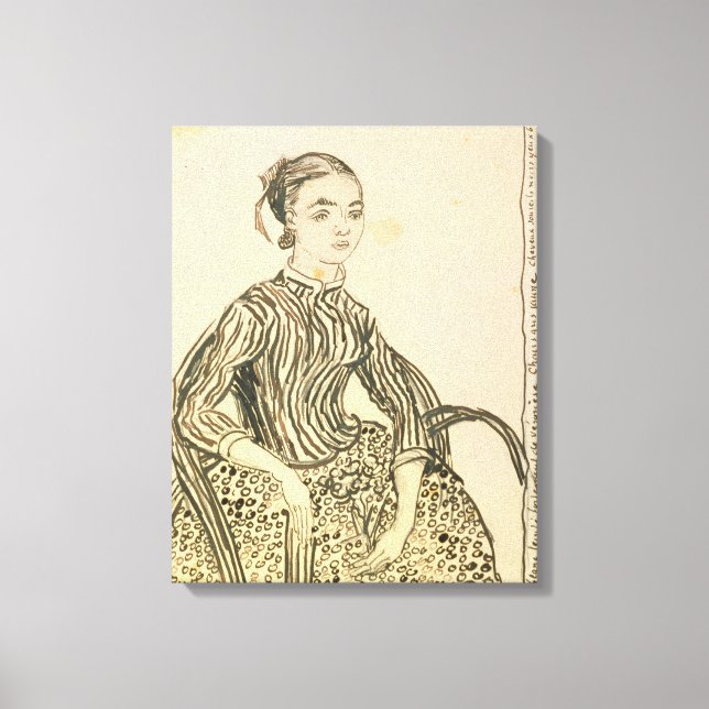 Toile Vincent van Gogh | Portrait d'une jeune fille, 188 (Recto)