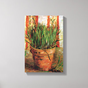 Toile Vincent Van Gogh - Pot de fleurs avec de la ciboul