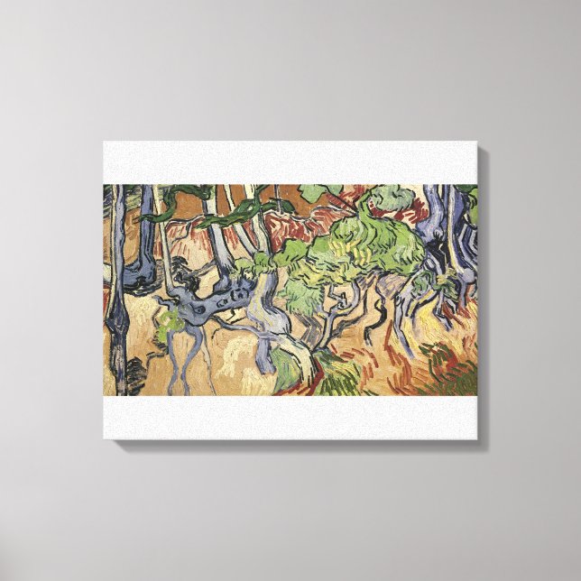 Toile Vincent van Gogh | Racines d'arbre, 1890 (Recto)
