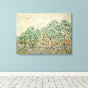 Toile Vincent van Gogh - Récolte des olives