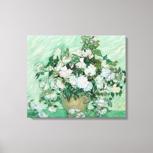 Toile Vincent van Gogh - Roses (Recto)