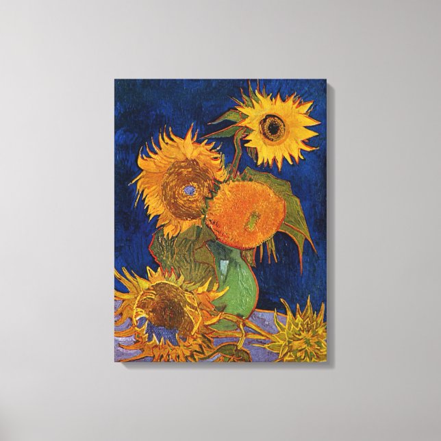 Toile Vincent van Gogh Six Sunflowers Fine Art GalleryHD (Recto)