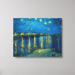 Toile Vincent Van Gogh Starry Night Over the Rhone