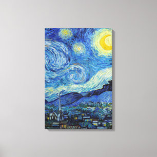 Toile Vincent Van Gogh Starry Nuit Vintage Art