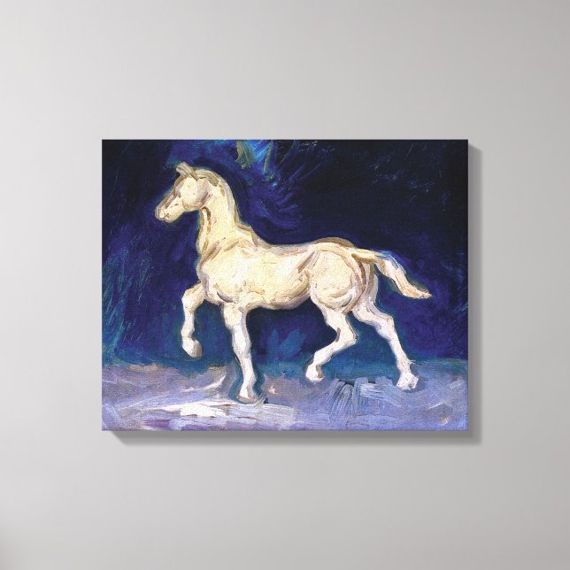 Toile Vincent Van Gogh - Statuette en plâtre d'un cheval (Recto)