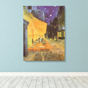 Toile Vincent van Gogh - Terrasse du Café la nuit