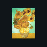 Toile Vincent van Gogh | Tournesols, 1888<br><div class="desc">Sunflowers,  1888 | par Vincent van Gogh | Lieu de l'art : Neue Pinakothek,  Munich,  Allemagne | Artiste néerlandais | Numéro de collection d'images : BAL20294</div>