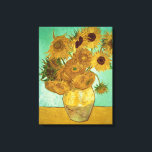 Toile Vincent van Gogh | Tournesols, 1888<br><div class="desc">Sunflowers,  1888 | par Vincent van Gogh | Lieu de l'art : Neue Pinakothek,  Munich,  Allemagne | Artiste néerlandais | Numéro de collection d'images : BAL20294</div>