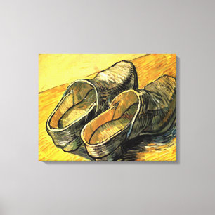 Toile Vincent van Gogh - Une paire de sabots en cuir