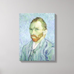 Toile Vincent van Gogh - Van Gogh Autoportrait en bleu