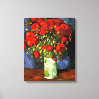 Vincent Van Gogh Vase Avec Des Poppies Rouges Art