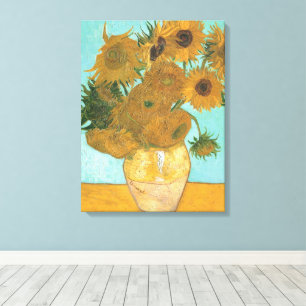 Toile Vincent van Gogh - Vase avec douze tournesols