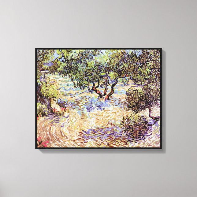 Toile Vincent Van Gogh - Verger d'oliviers Beaux-Arts (Recto)