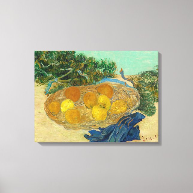 Toile Vincent Van Gogh | Vie morte des oranges et du cit (Recto)