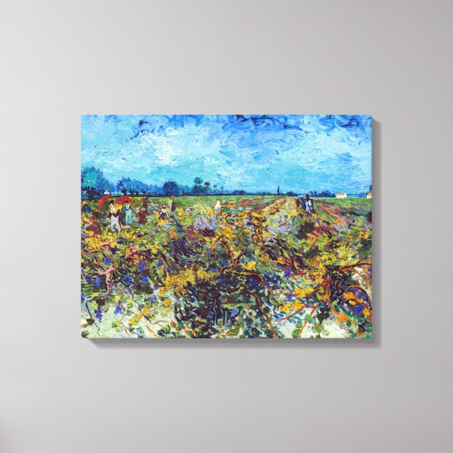 Toile Vincent van Gogh - Vignoble vert (Recto)