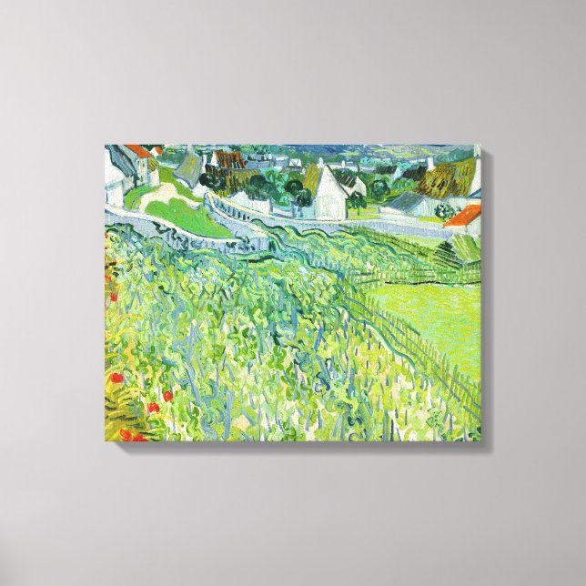 Toile Vincent van Gogh - Vignobles à Auvers (Recto)