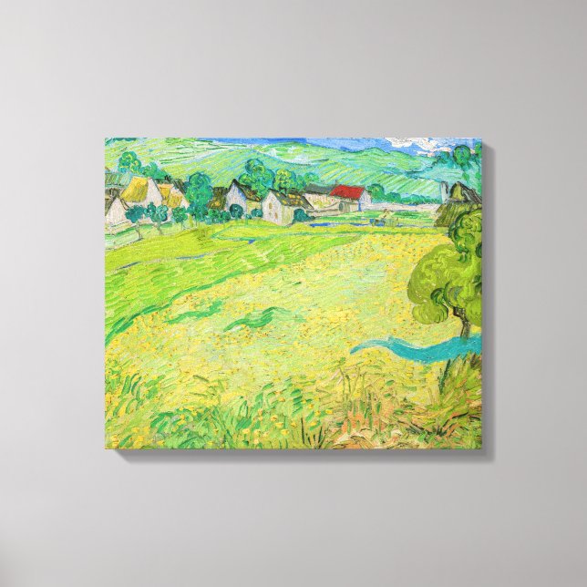 Toile Vincent van Gogh - Vue des Vessenots près d'Auvers (Recto)