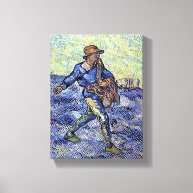 Toile Vincent Willem van Gogh - Le Sower (Recto)
