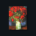 Toile Vincent Willem van Gogh - Vase avec des papillons<br><div class="desc">Vase avec des pavots rouges par Vincent Willem van Gogh. Grand tableau intitulé Vase avec des pavots rouges,  réalisé par Vincent Willem van Gogh.</div>
