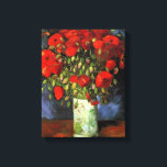 Toile Vincent Willem van Gogh - Vase avec des papillons<br><div class="desc">Vase avec des pavots rouges par Vincent Willem van Gogh. Grand tableau intitulé Vase avec des pavots rouges, réalisé par Vincent Willem van Gogh.</div>