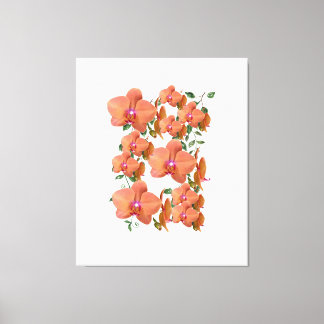 Toile Vins à fleurs d'orchidées