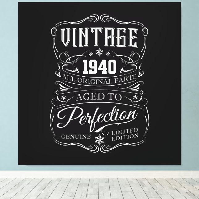 Toile Vintage 1940 (Insitu (Plancher de Bois))