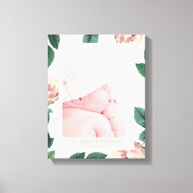 Toile vintage à cadre rose rose (Recto)