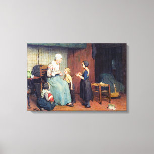 Toile Vintage Albert Neuhuys Garen winden