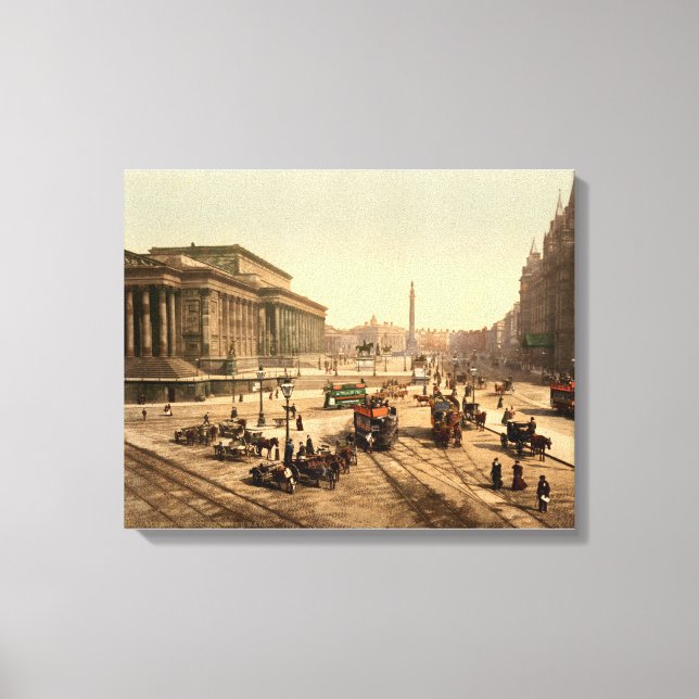 Toile Vintage Angleterre, St George's Hall Liverpool imp (Recto)