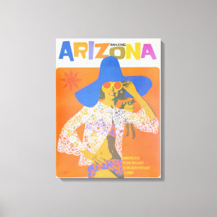 Toile Vintage Arizona USA Travel Poster Canvas Imprimer