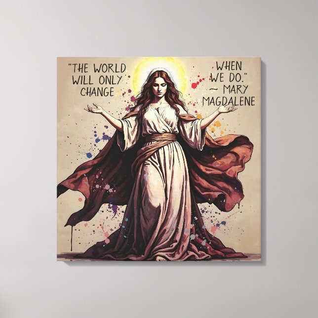 Toile Vintage Art Mary Magdalene Quote  (Recto)