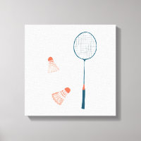 Vintage badminton imprimé blanc : dessiné à la mai