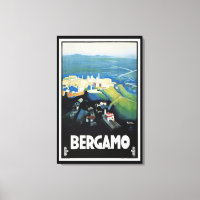 Vintage Bergamo Italie Paysage Imprimer