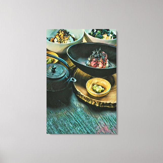 Toile Vintage cadeau sushi (Recto)