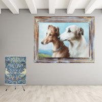 Vintage Carl Reichert Deux Greyhounds