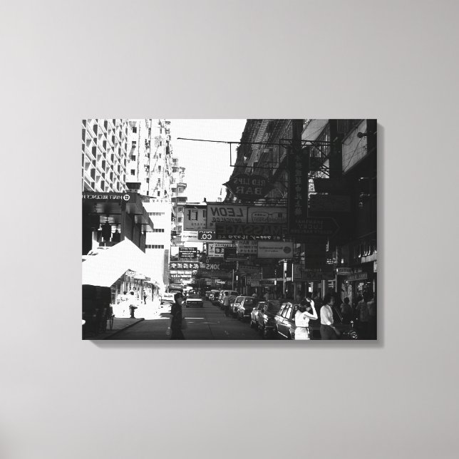 Toile Vintage Chine Hong Kong (Recto)