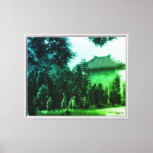 Toile Vintage Chine parc des martyrs de Canton