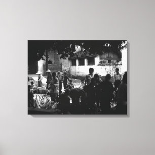 Toile Vintage Chine Yangshuo marché