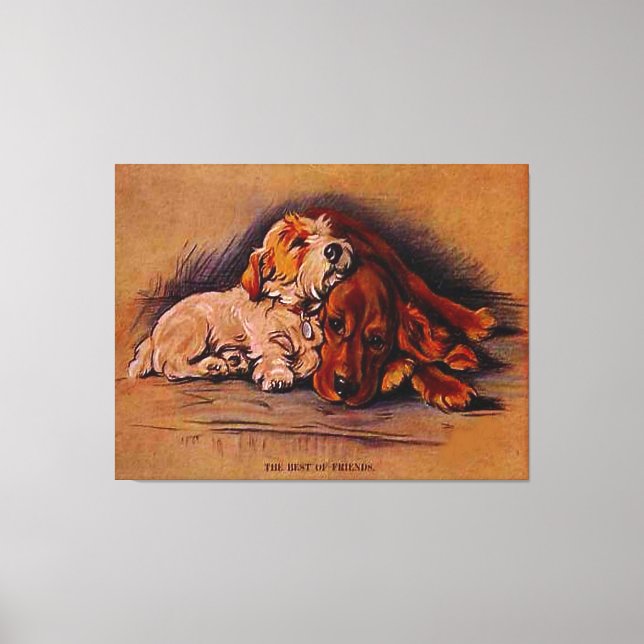 Toile "Vintage Dog Artist, Lucy Dawson" (Recto)