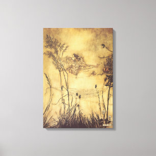 Toile Vintage Fairy Tale, Fairy's Tightrope par Rackham