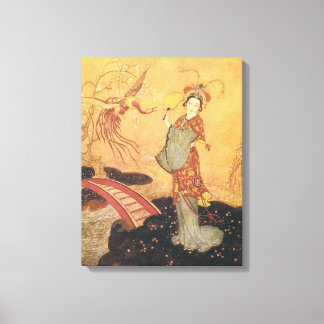 Toile Vintage Fairy Tale Princess Badoura, Edmund Dulac