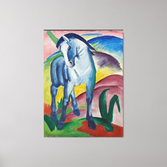 Toile Vintage Franz Marc Blue Horse (Recto)