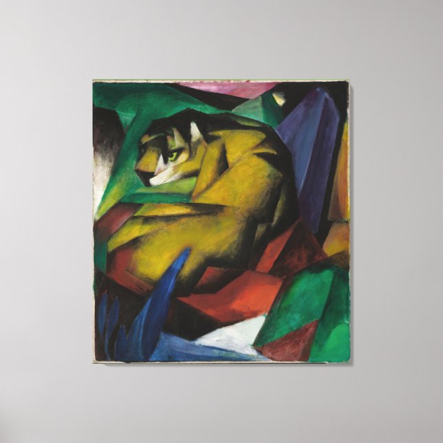 Toile Vintage Franz Marc Le Tigre (Recto)