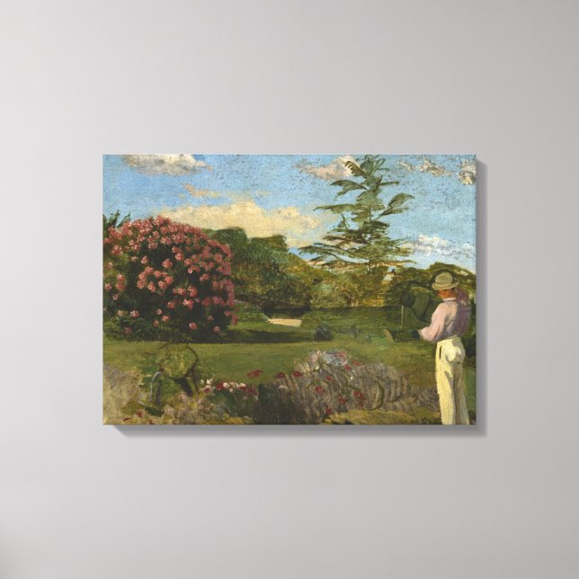 Toile Vintage Frederic Bazille Le Petit Gardener (Recto)