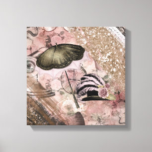 Toile Vintage Grunge Steampunk Glam Casquette victorien