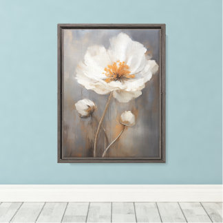 Toile Vintage Islande Poppy Stretted Canvas Art Mur