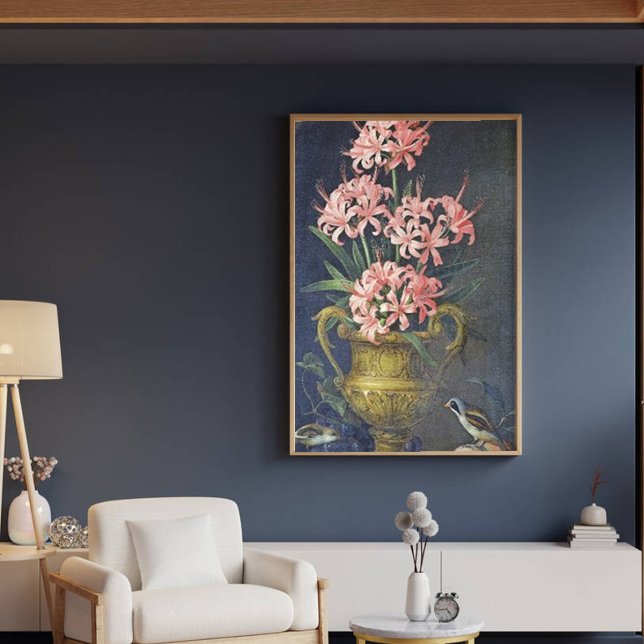 Toile Vintage Jakob Bogdani Un vase de fleurs (Créateur téléchargé)