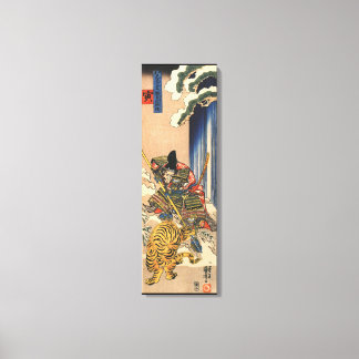 Toile Vintage Japonais Samurai guerrier