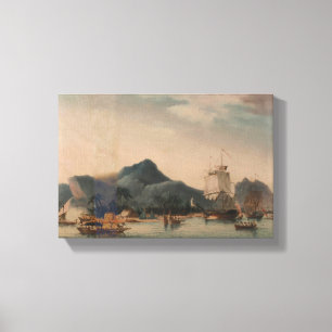 Toile Vintage La résolution et la découverte d'Hawaii