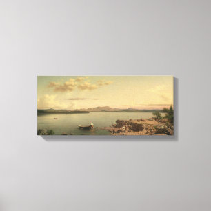 Toile Vintage Lake George par Martin Johnson Heade